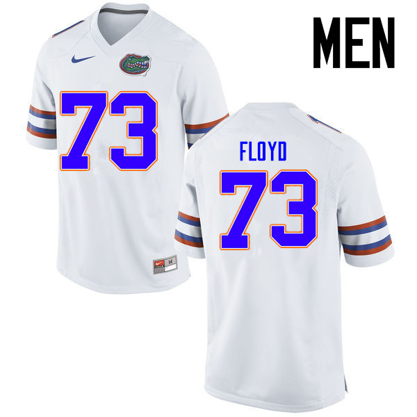 Men Florida Gators #73 Sharrif Floyd College Football Jerseys Sale-White - Click Image to Close